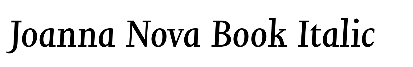 Joanna Nova Book Italic